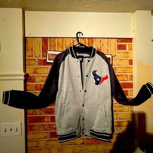 NFL Houston Texans button up varsity sweater sz Xl